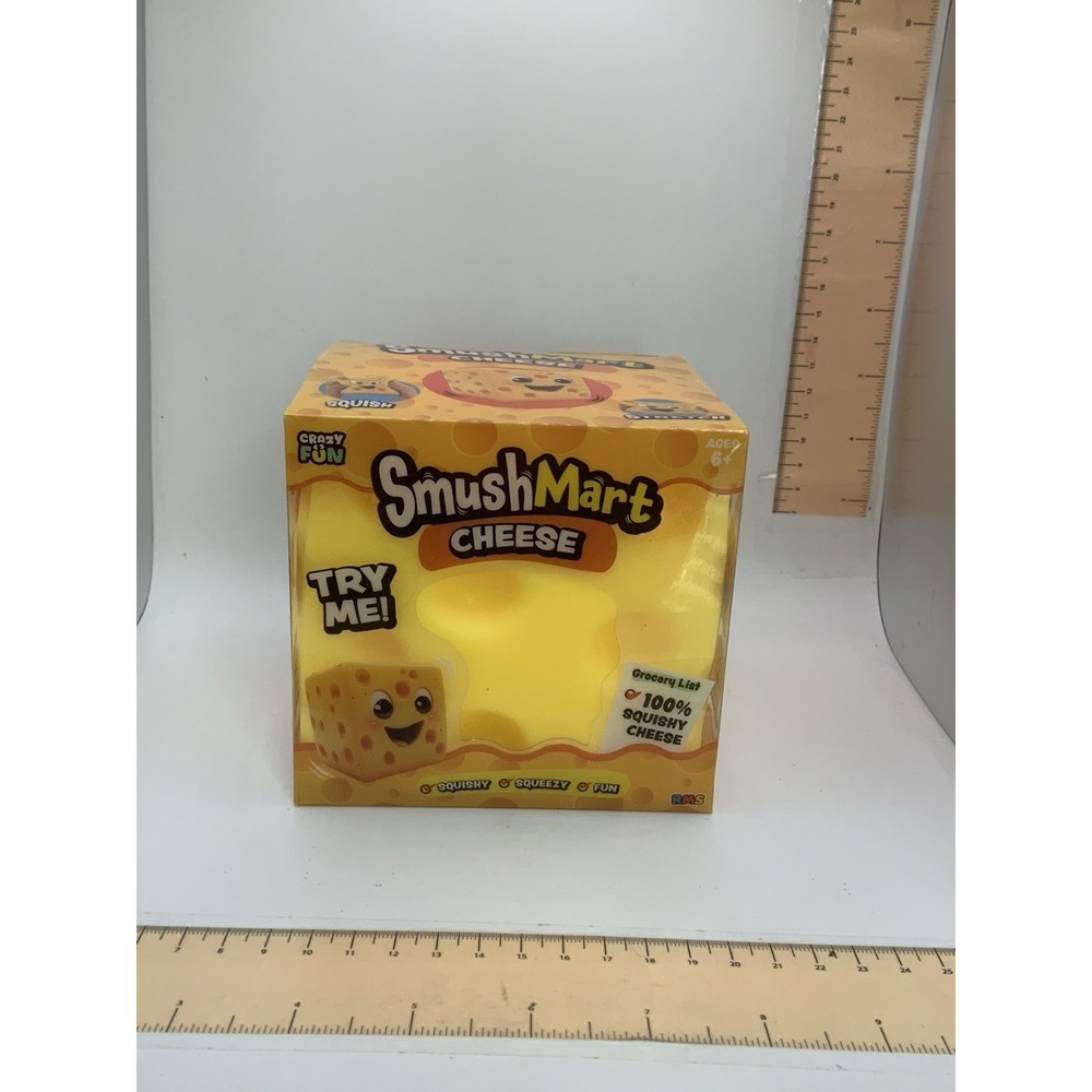 Crazy Fun SmushMart XL Cheese Squishy Toy TIK TOK VIRAL 100% Authentic SEALED